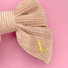 Load image into Gallery viewer, Personalised cord bows on clips.

