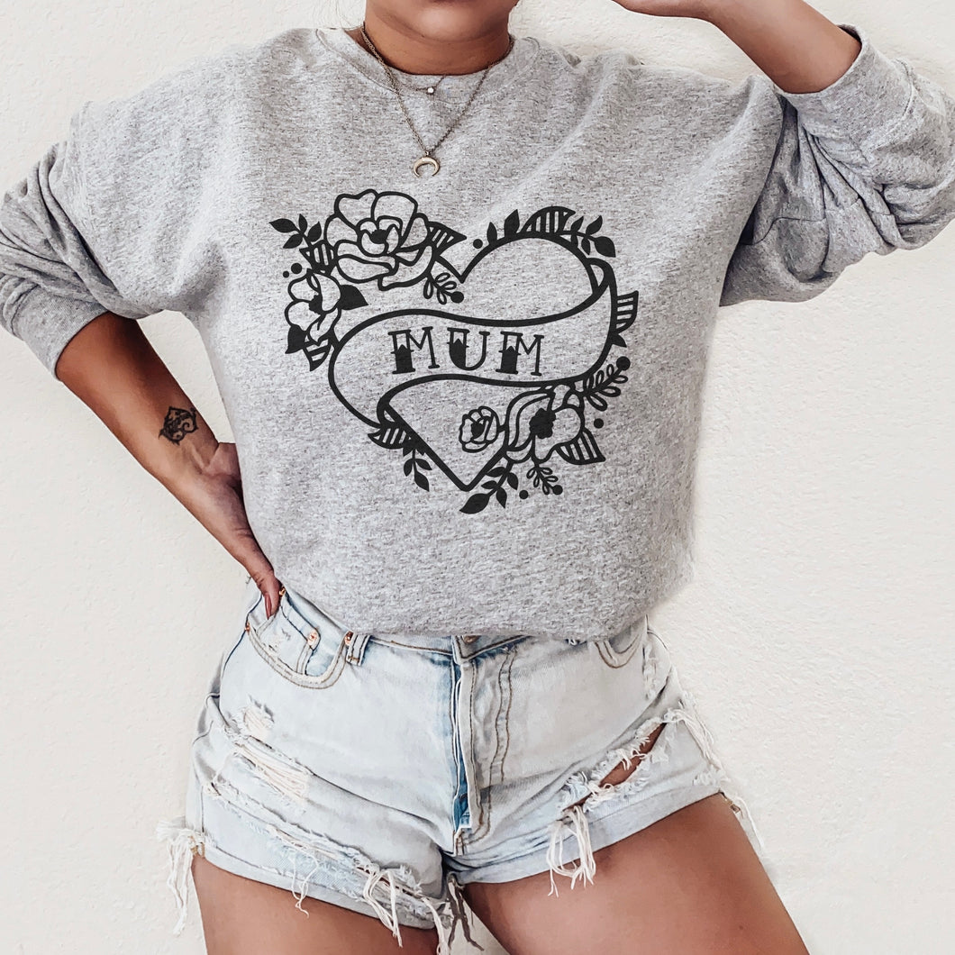 ALLNTRENDS Adult Crewneck Tattoo Sweatshirt-Customize Your Name (XL, White)  at Amazon Women's Clothing store